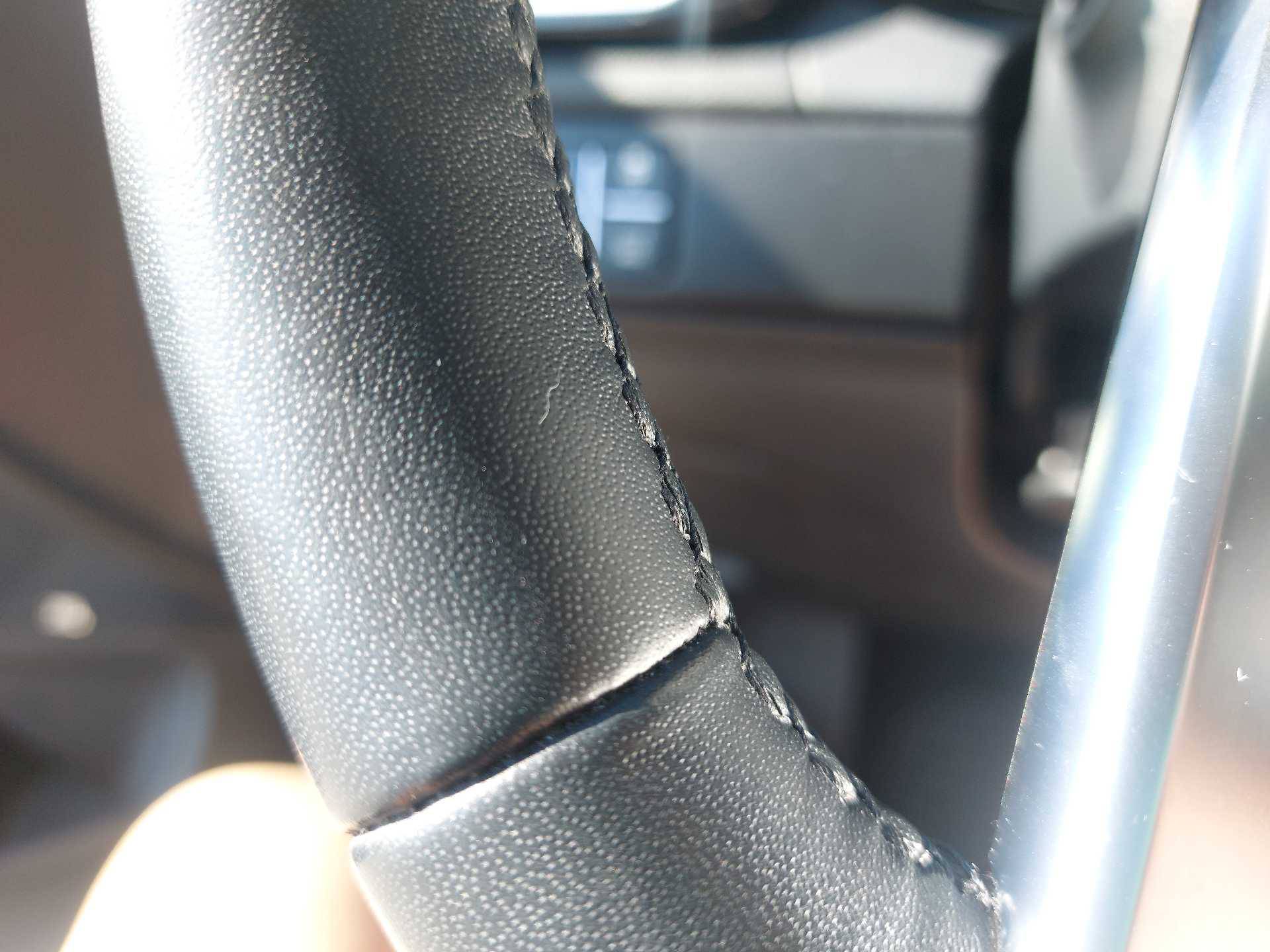 Leather steering wheel