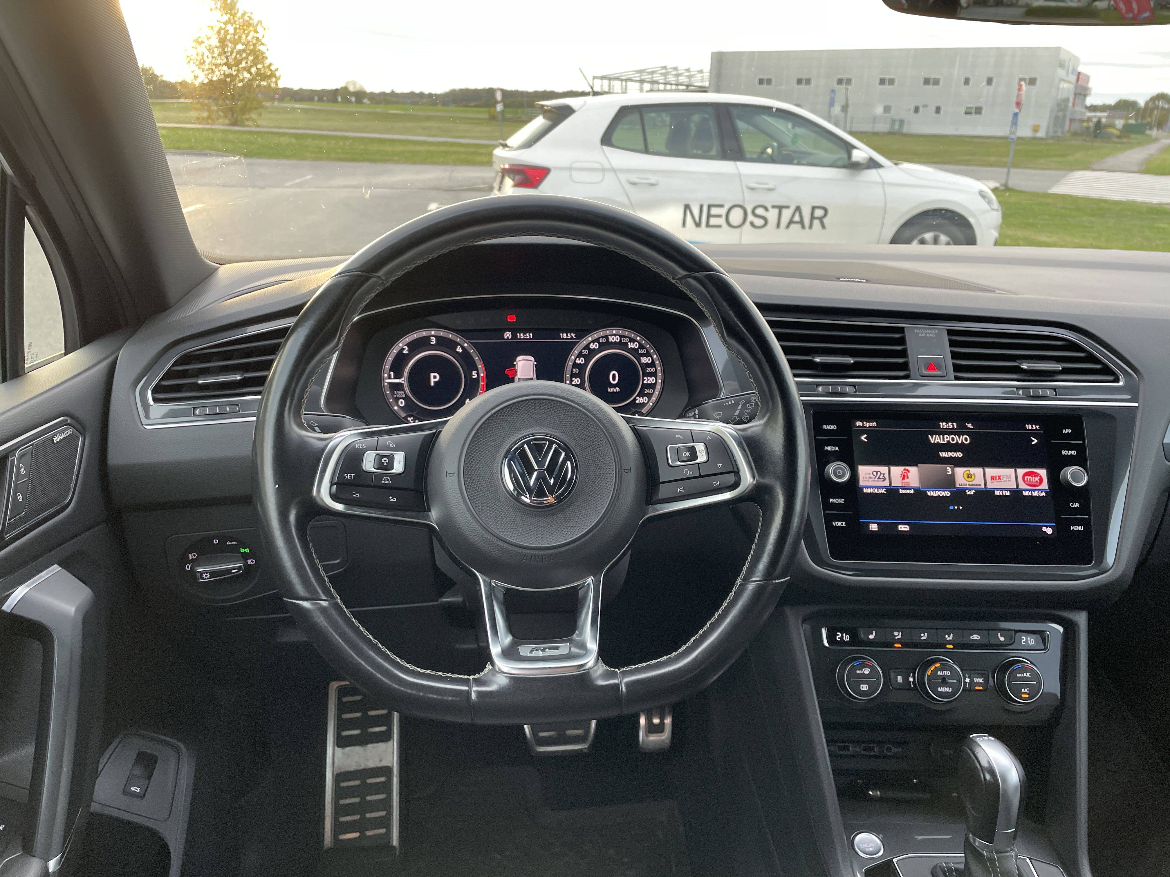 Leather steering wheel