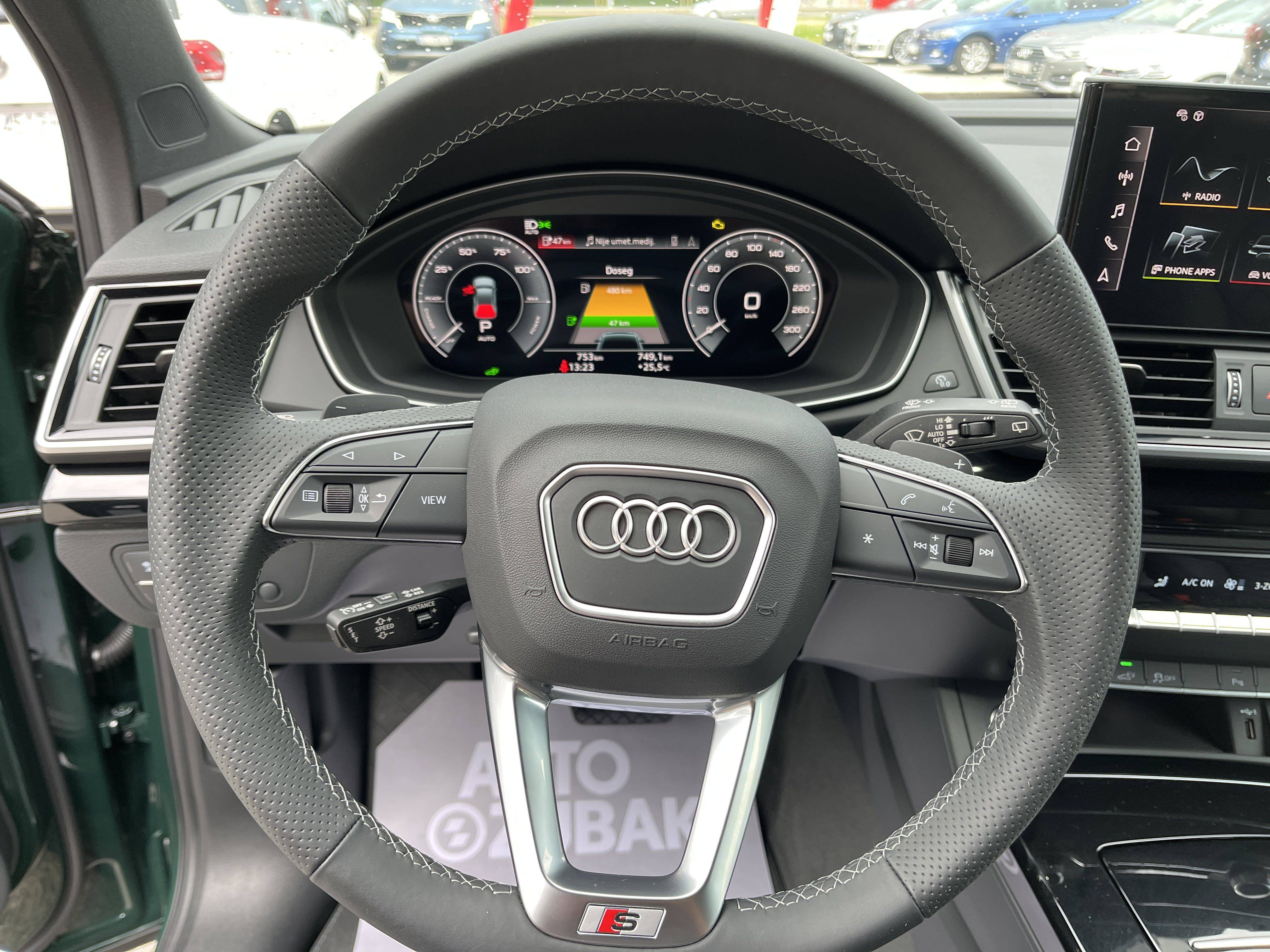 Leather steering wheel